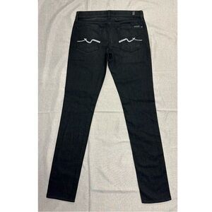 7 For All Mankind rhinestone on the signature wave back pockets Jeans